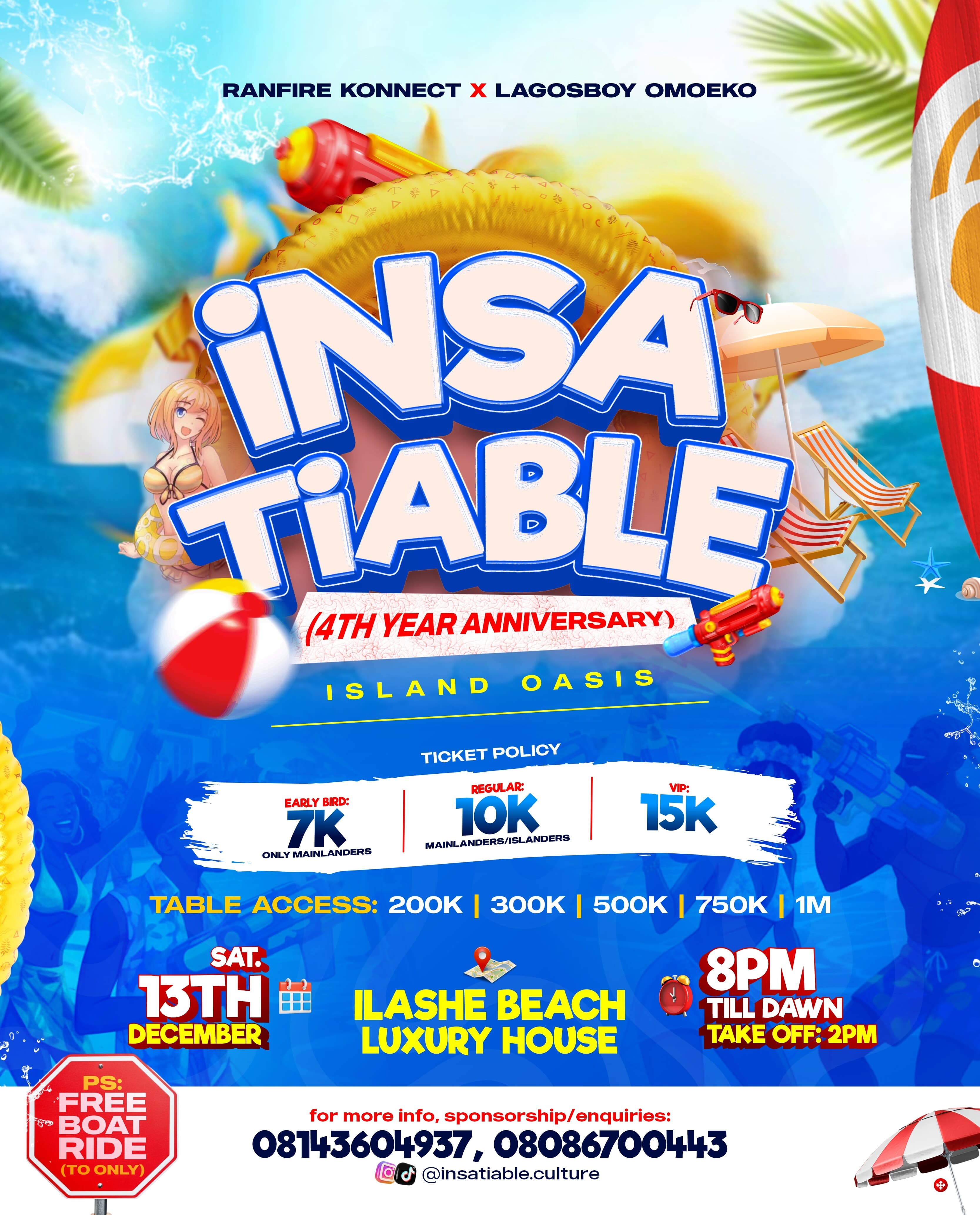 INSATIABLE beach party
