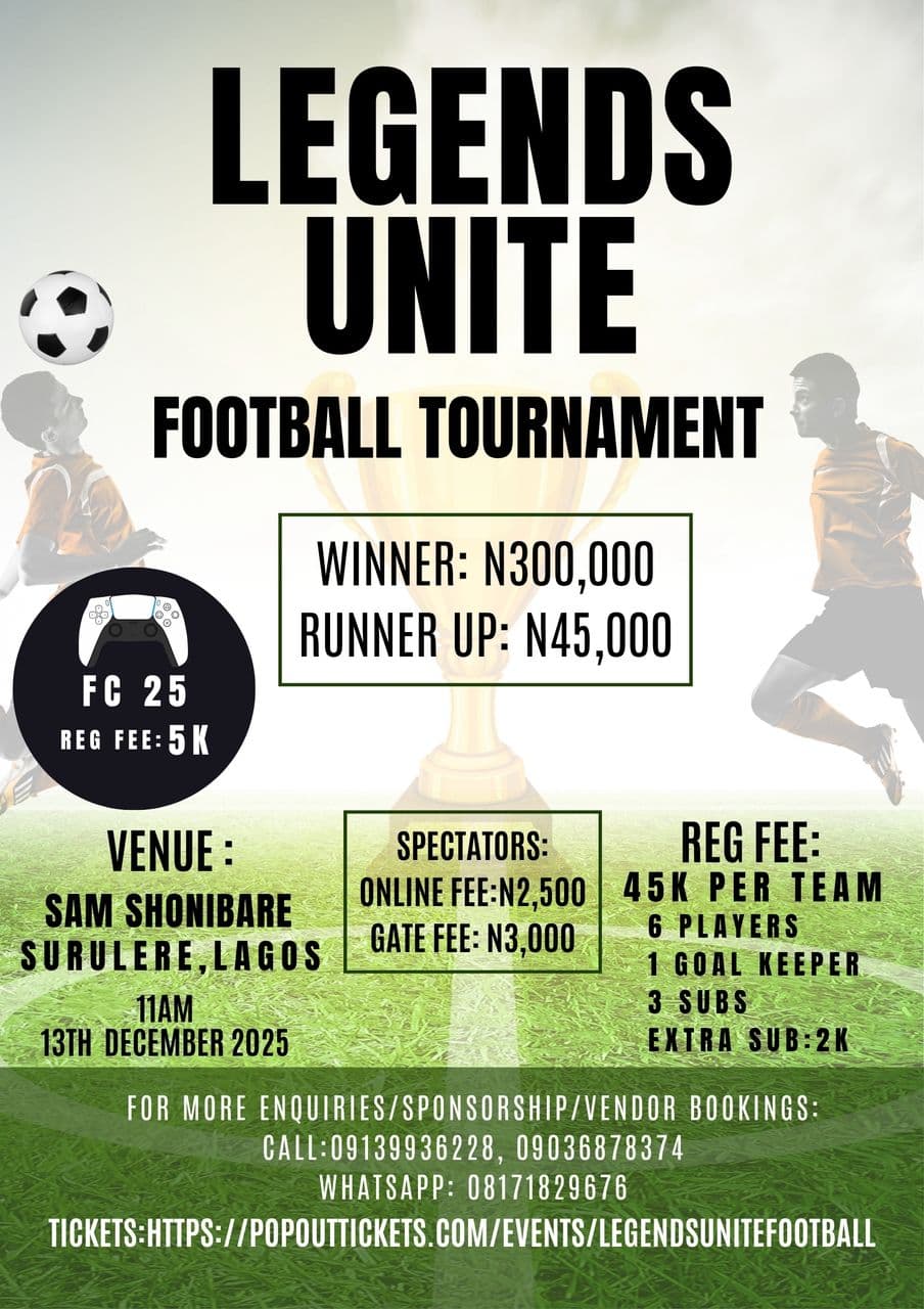 Legends Unite Football tournament