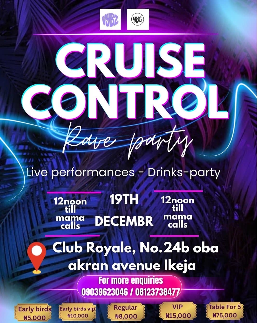 CRUISE CONTROL RAVE PARTY