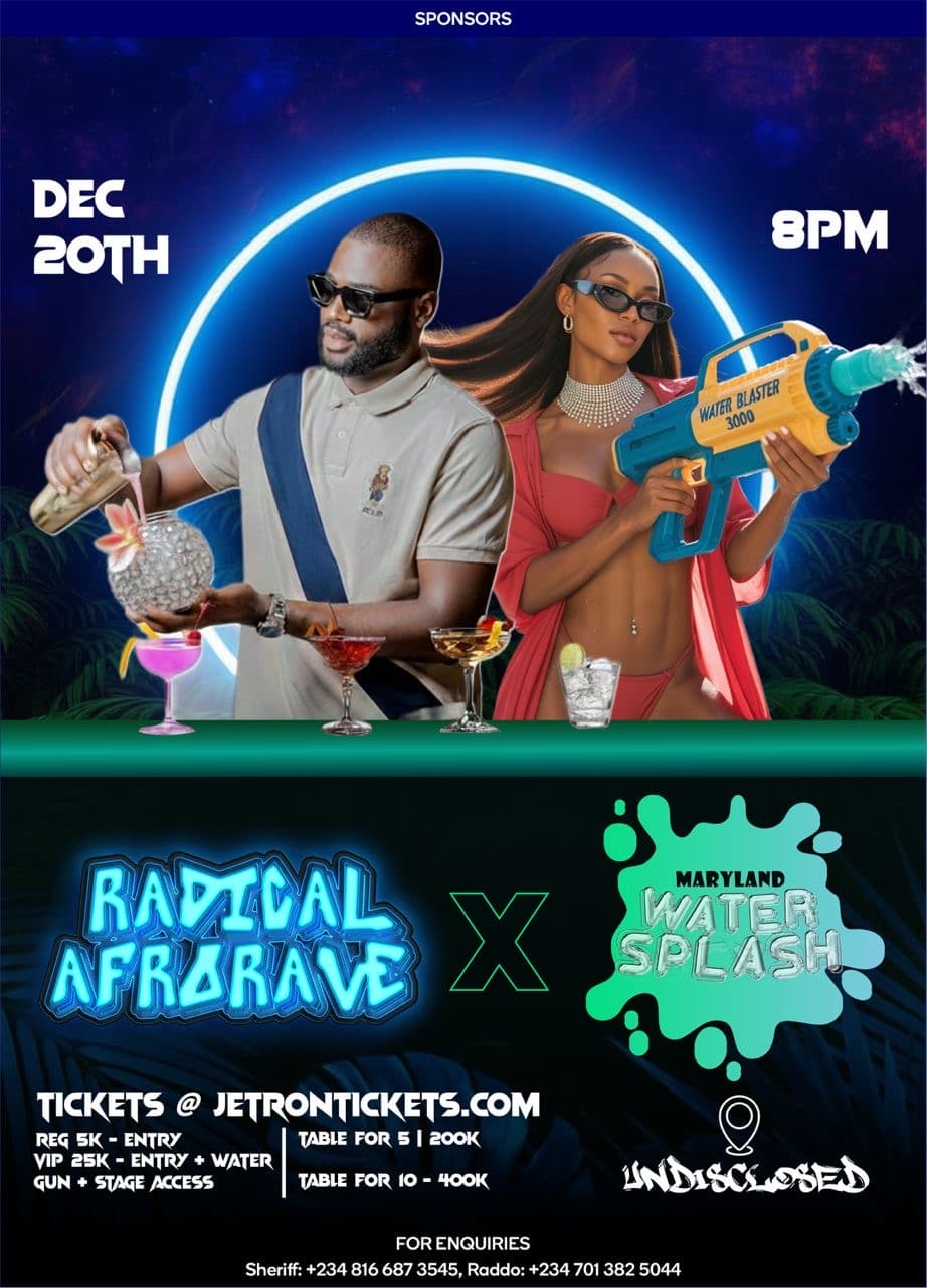 Radical Afro Rave X Maryland water splash