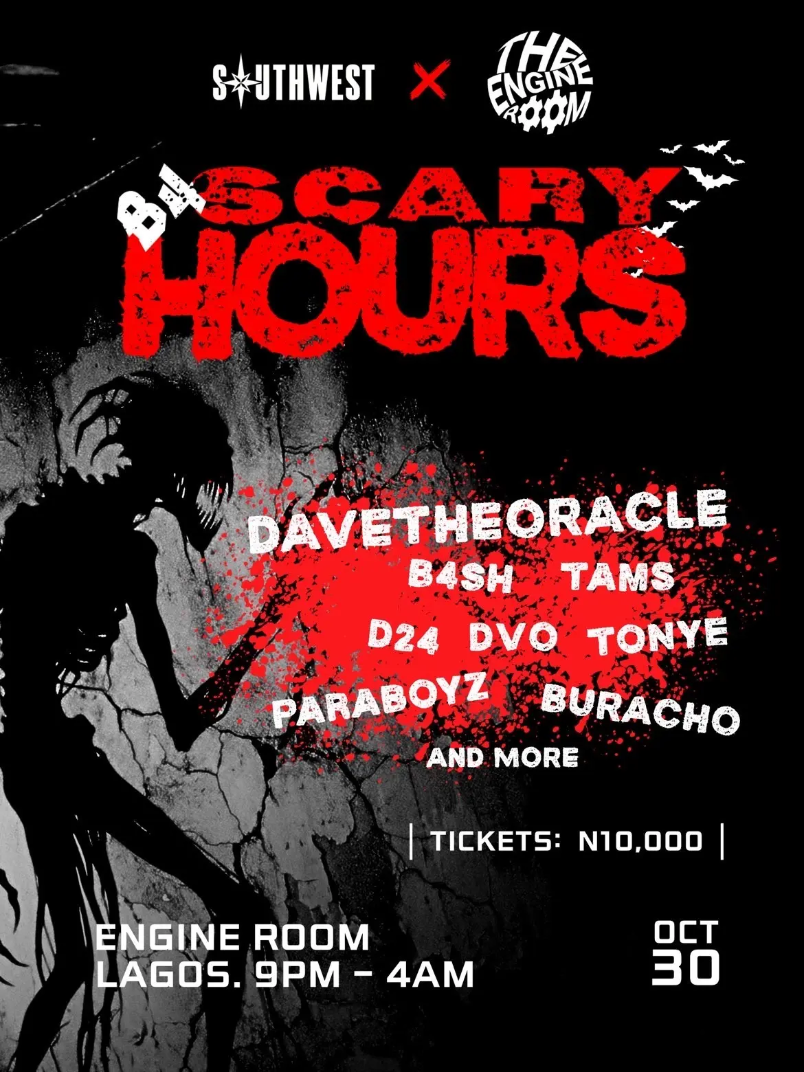 B4 Scary Hours By Southwest x Engine Room
