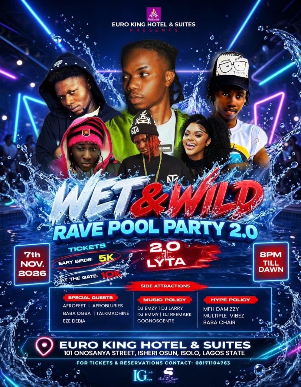 Wet and Wild Rave Pool Party
