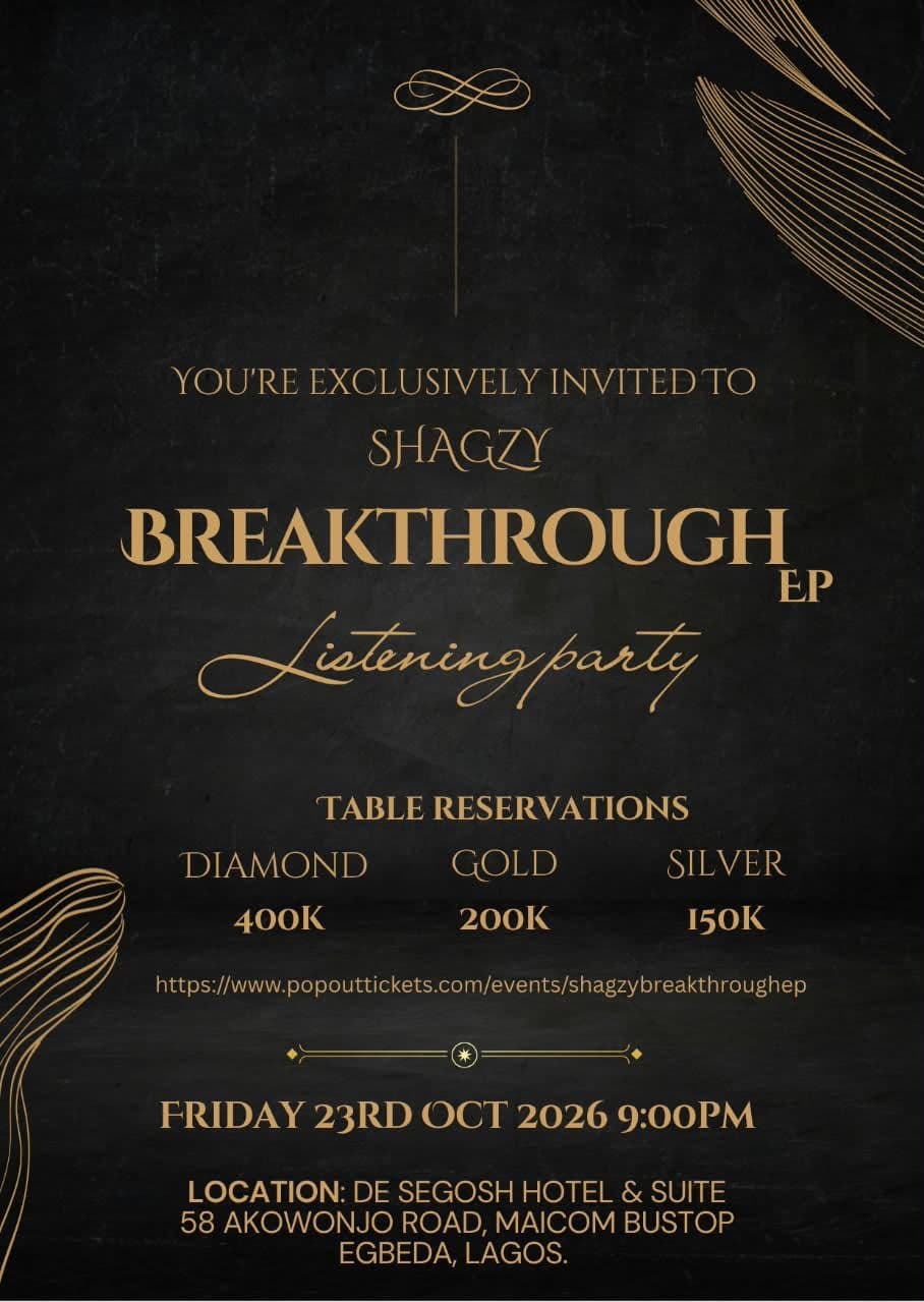 Shagzy Breakthrough EP Listening Party