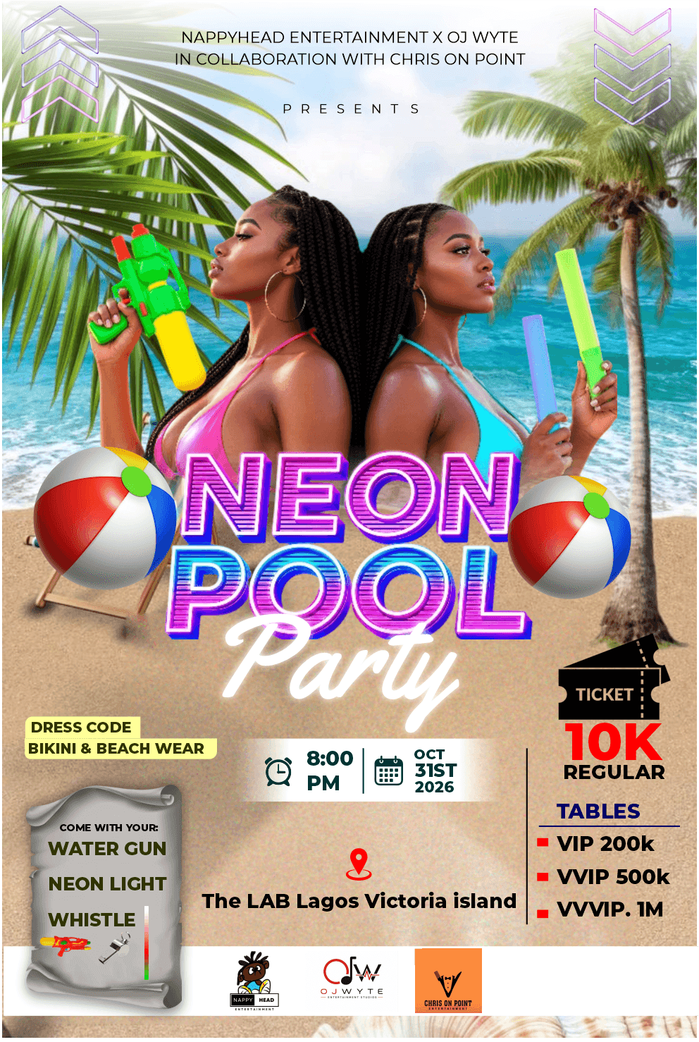 NEON POOL PARTY
